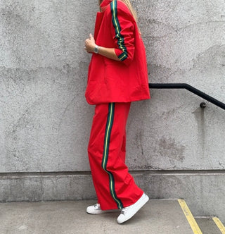 Red stripe joggers *NEW*