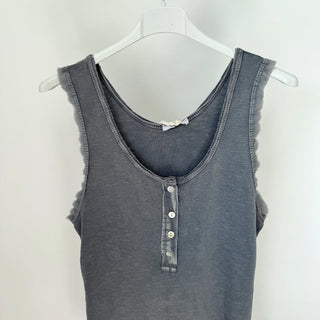IBIZA tank top with buttons *LOTS OF COLOURS AVAILABLE* NEW!!