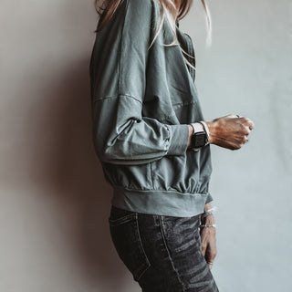 Ultimate zip through LIGHT KHAKI sweat bomber *NEW*