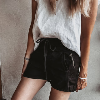 BLACK cotton ultimate jogger shorts *NEW*