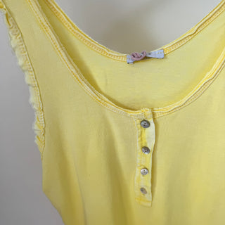 IBIZA tank top with buttons *LOTS OF COLOURS AVAILABLE* NEW!!