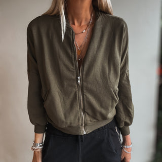 Ultimate zip MILITARY sweat bomber *NEW*