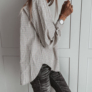 Livonia check tie blouse *NEW*