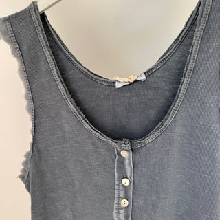 IBIZA tank top with buttons *LOTS OF COLOURS AVAILABLE* NEW!!