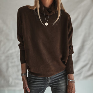 Chocolate brown Lane roll neck jumper *NEW*