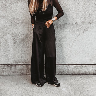 Black Verona palazzo pants