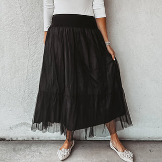 Keval BLACK tulle skirt