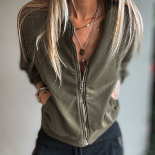 Ultimate zip MILITARY sweat bomber *NEW*