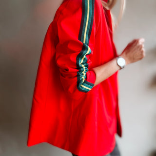 Red stripe boyfriend blazer *NEW*