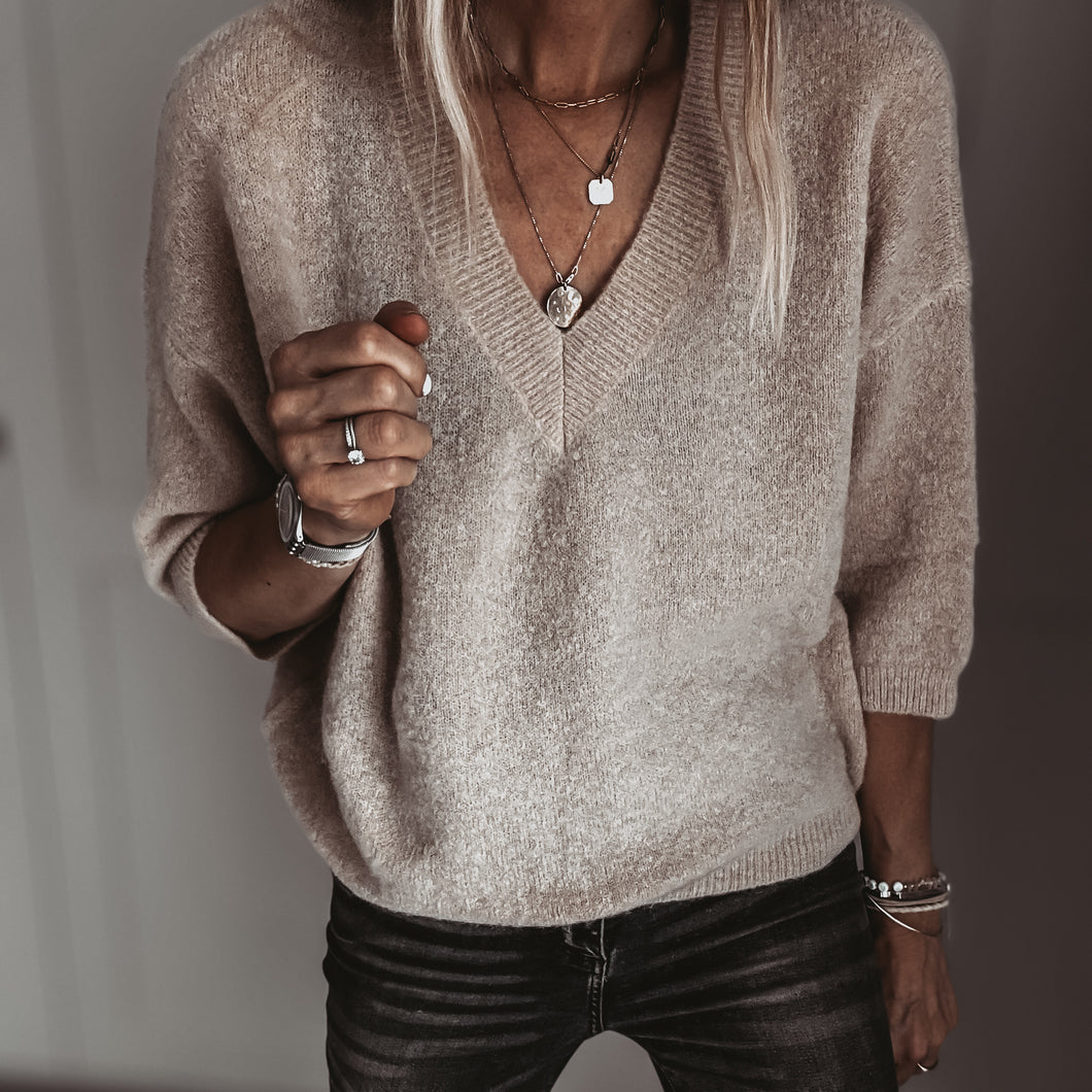 Alpaca Beige Ode knit