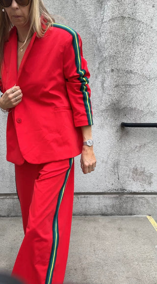 Red stripe joggers *NEW*