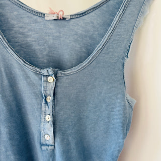 IBIZA tank top with buttons *LOTS OF COLOURS AVAILABLE* NEW!!