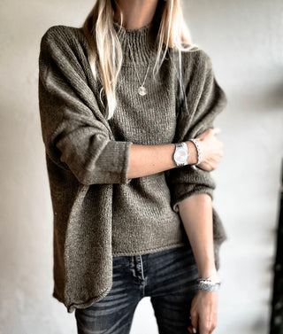 Milano KHAKI HIGH NECK jumper *NEW*