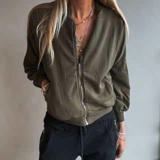 Ultimate zip MILITARY sweat bomber *NEW*