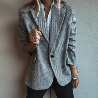Merino grey check blazer NEW*