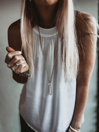 WHITE Satin halterneck