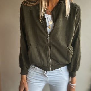 Ultimate zip MILITARY sweat bomber *NEW*