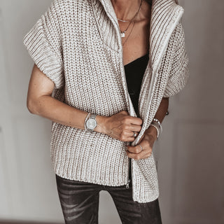 BEIGE Zip knit *NEW*