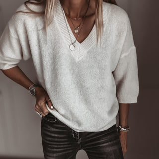 Alpaca Cream Ode knit