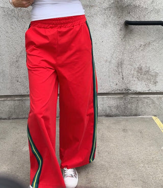 Red stripe joggers *NEW*