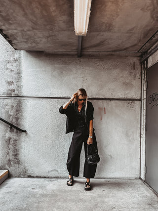 Black Barcelona barrel jeans *NEW*