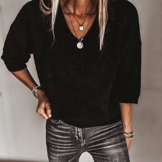 Alpaca Black Ode knit