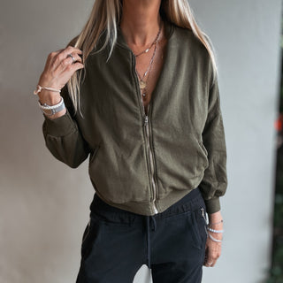 Ultimate zip MILITARY sweat bomber *NEW*