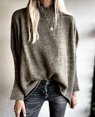 Milano KHAKI HIGH NECK jumper *NEW*