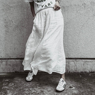 Loire linen WHITE skirt