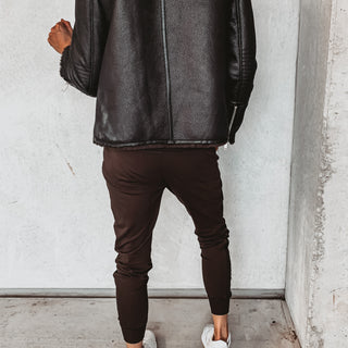 Deep chocolate brown ULTIMATE joggers