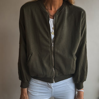 Ultimate zip MILITARY sweat bomber *NEW*