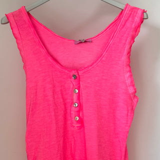 IBIZA tank top with buttons *LOTS OF COLOURS AVAILABLE* NEW!!