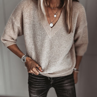 Alpaca Beige Ode knit