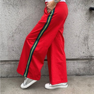 Red stripe joggers *NEW*