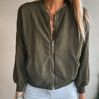 Ultimate zip MILITARY sweat bomber *NEW*