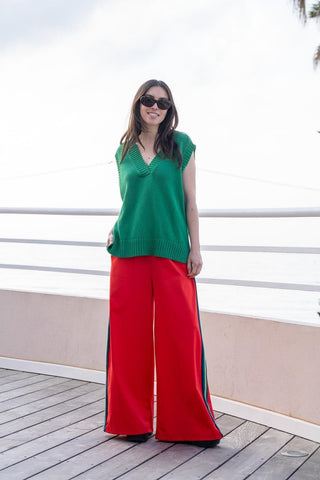 Red stripe joggers *NEW*