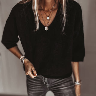 Alpaca Black Ode knit