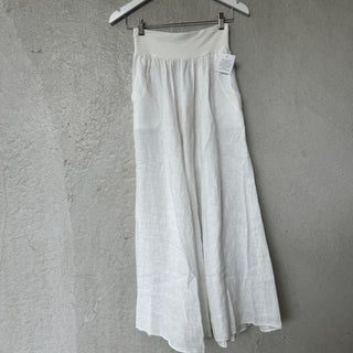 Loire linen WHITE skirt