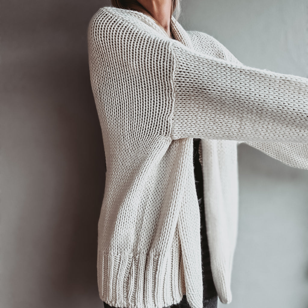 Cream / black Cities Cardigan *NEW* – Lucy Dodwell