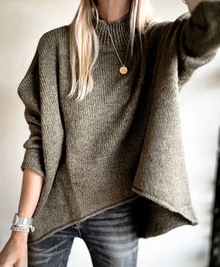 Milano KHAKI HIGH NECK jumper *NEW*