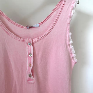 IBIZA tank top with buttons *LOTS OF COLOURS AVAILABLE* NEW!!