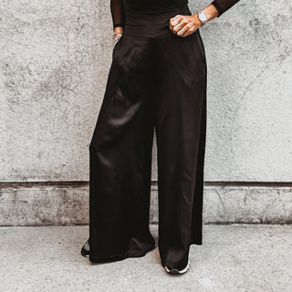 Black Verona palazzo pants