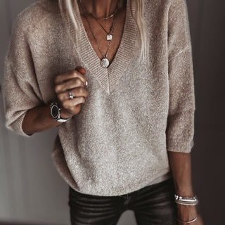 Alpaca Beige Ode knit