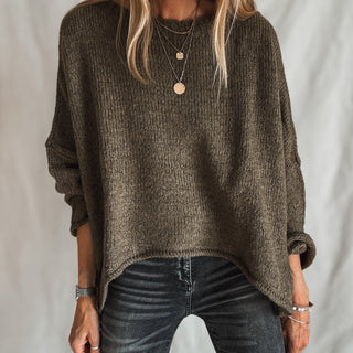 Milano KHAKI SCOOP NECK jumper *BACK IN STOCK*