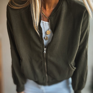 Ultimate zip MILITARY sweat bomber *NEW*