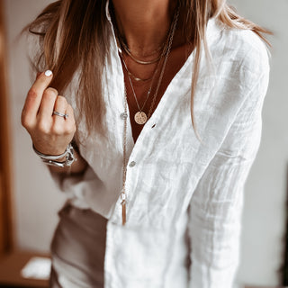 Madison linen white blouse *NEW*