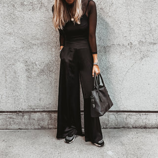 Black Verona palazzo pants