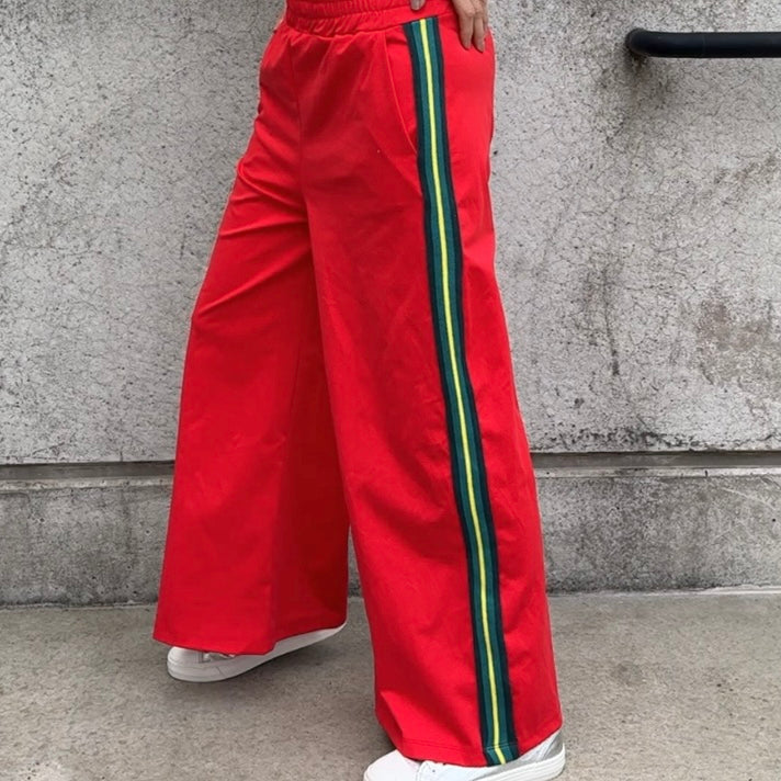 Red stripe joggers *NEW*