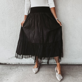 Keval BLACK tulle skirt