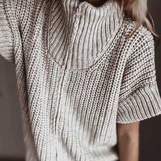 BEIGE Zip knit *NEW*